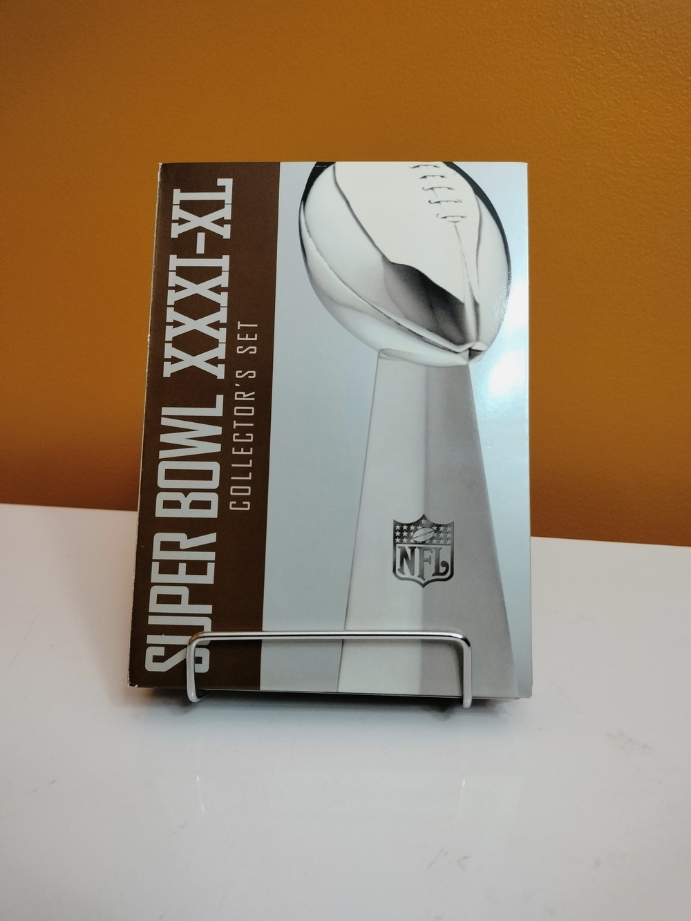 NFL Films Super Bowl XXXI-XL Collector's Set 5-Disc DVD Box - White & Brown"
